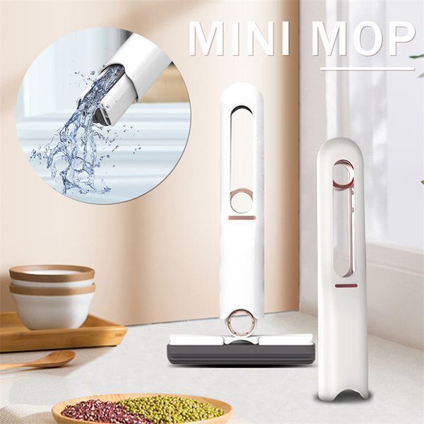 Портативная мини швабра Mini Mop с автоматическим отжимом &middot; Универсальная многофункциональная складная швабра 52093/00 фото