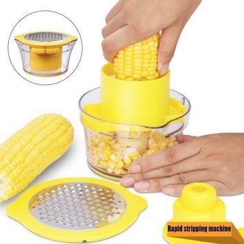 Терка з контейнером Corn Stripper з насадкою для очищення качанів кукурудзи 11682/51 фото