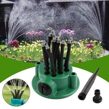 Розумна система поливу 12 в 1 Спринклерний зрошувач Multifunctional Water Sprinklers Розпилювач для газону / Поливальна система автоматична / Дощувач городний 62101/51 фото
