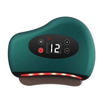 Вібраційний масажер &ndash; скребок для тіла Gua Sha Electric &middot; Інфрачервоний бездротовий електромасажер Гуаша з підігрівом та USB зарядкою 11734/5 фото