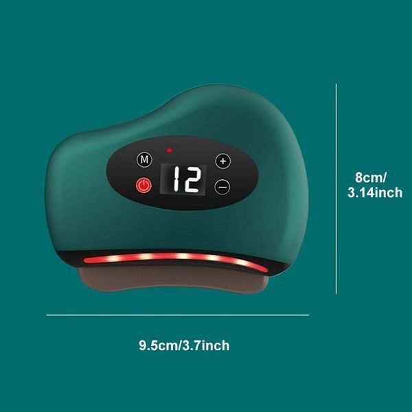 Вібраційний масажер &ndash; скребок для тіла Gua Sha Electric &middot; Інфрачервоний бездротовий електромасажер Гуаша з підігрівом та USB зарядкою 11734/5 фото
