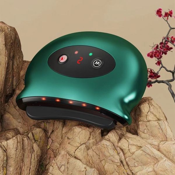 Вібраційний масажер &ndash; скребок для тіла Gua Sha Electric &middot; Інфрачервоний бездротовий електромасажер Гуаша з підігрівом та USB зарядкою 11734/5 фото