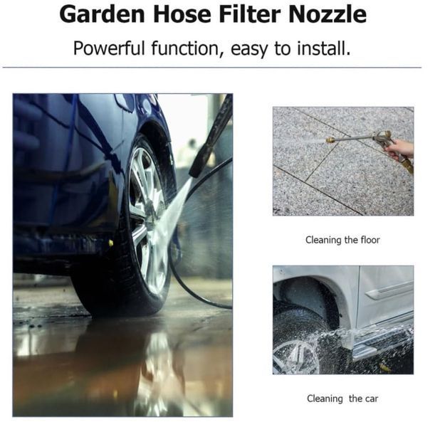 Гибкий поливочный шланг Garden Hose 15 м &bull; Удлиняющийся шланг для сада огорода и дачи с универсальным подключением 55499/55 фото