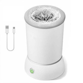 Автоматическая лапомойка для собак PET FOOT WASH &middot; Портативный электрический стакан для мытья лап животных &middot;USB зарядка 52382/59 фото