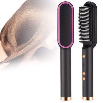 Расческа-выпрямитель Hair Straightener HQT-909 для укладки волос с турмалиновым покрытием 51782/98 фото