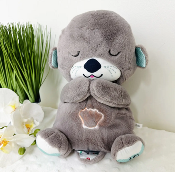 Плюшевая игрушка - ночник Выдрочка Soothe Snuggle Otter Сказочные сны выдрёнка Игрушка для ребенка с музыкой, подсветкой, дыханием 55036/40 фото