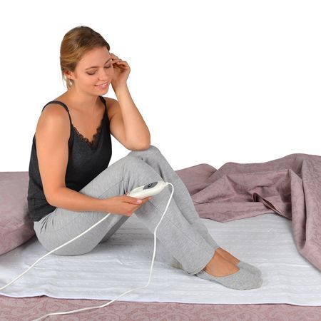 Електричне зігрівальне простирадло &ndash; матрац з підігрівом Electric Blanket, 150х70 см ∙ Електропростирадло електроматрац з сумкою 51640c/5 фото
