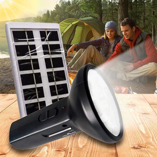LED світильник на сонячній батареї Solar flashlight CL-058 ∙ Ліхтар Solar flashlight CL-058 56735/9 фото