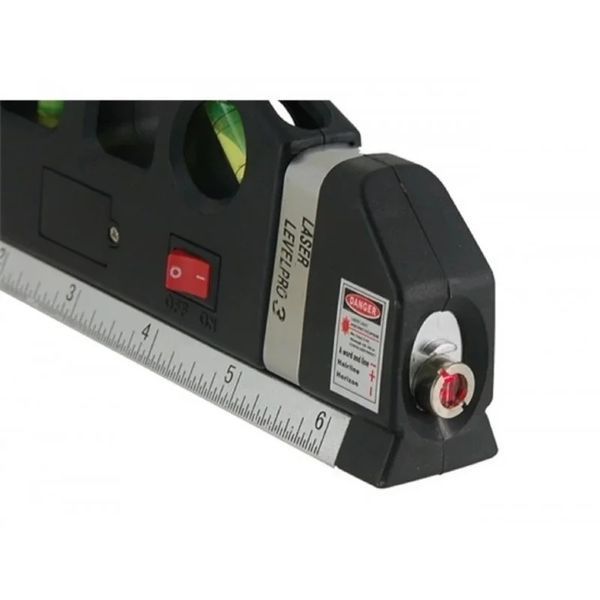 Лазерный уровень со встроенной рулеткой Laser Level Pro 3 Нивелир строительный 62109/55 фото