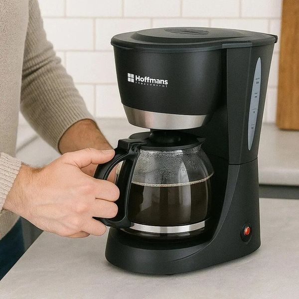 Настольная многофункциональная кофеварка Hoffmans HM-3009 1200W &bull; Универсальная кофемашина для дома, кухни и офиса 55713/19 фото