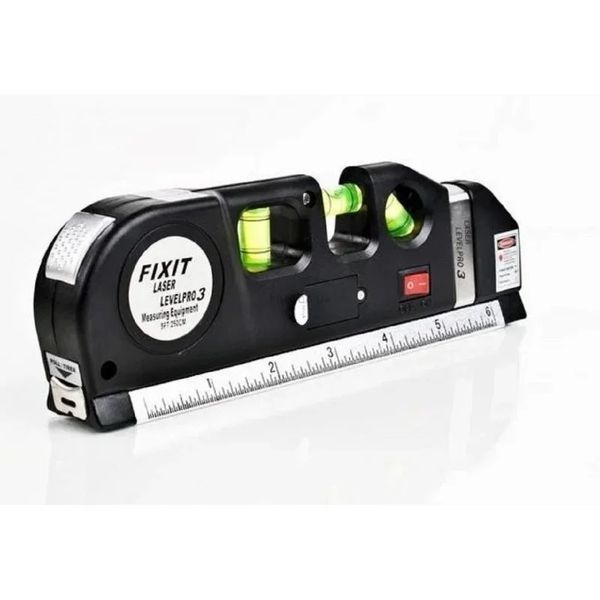 Лазерный уровень со встроенной рулеткой Laser Level Pro 3 Нивелир строительный 62109/55 фото