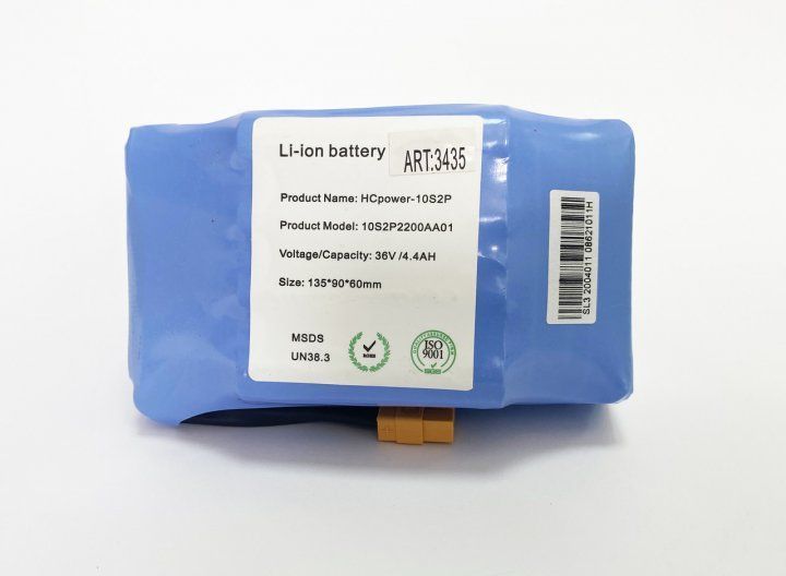 Акумулятор Li-ion для гіроборда та гіроскутера універсальний 135*90*60mm SL3 36v 4400mAh 51551/34 фото